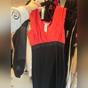 Red and Black Dress